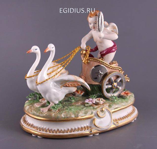 Статуэтка "ангел в колеснице" высота=26 см длина=29 см 320-201 фото 1 — Egidius.ru