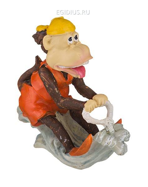 Фигурка "обезьяна на водных лыжах" 10*4.5*11 см. 330-513 фото 1 — Egidius.ru