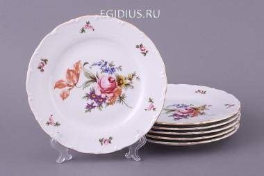Набор тарелок из 6 шт.&quot;майсеновский букет&quot; диаметр=21 см. 300-521 — Egidius.ru