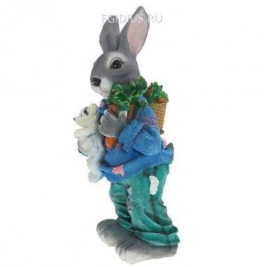 Фигура для дачи Зайка с морковкой L25W22H57 81-6166 — Egidius.ru