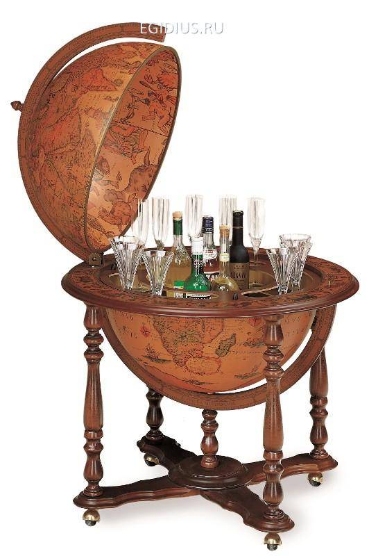 Глобус-бар напольный "Ахилл",  D=60 см 31-0046 фото 1 — Egidius.ru