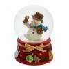 Стеклянный шар со снегом "Снеговик" D4,5 см, L4,5 W4,5 H6,5 см, 4в. 81-1102 фото 2 — Egidius.ru