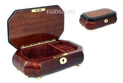 Шкатулка ювелирная "MERCANTE" 24*14*9см  110-804 фото 1 &mdash; Egidius.ru