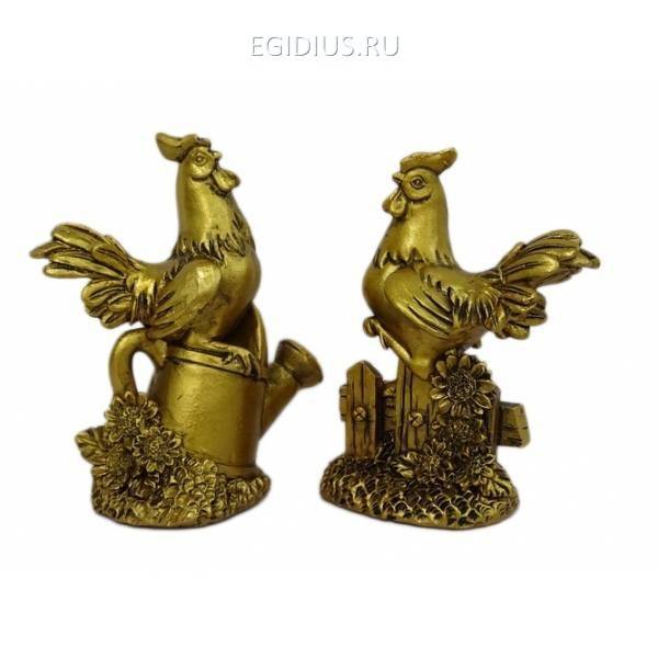 Декоративная фигурка "Петушок", L6,6W4,5H7,8см, 2в 81-3392 фото 1 — Egidius.ru