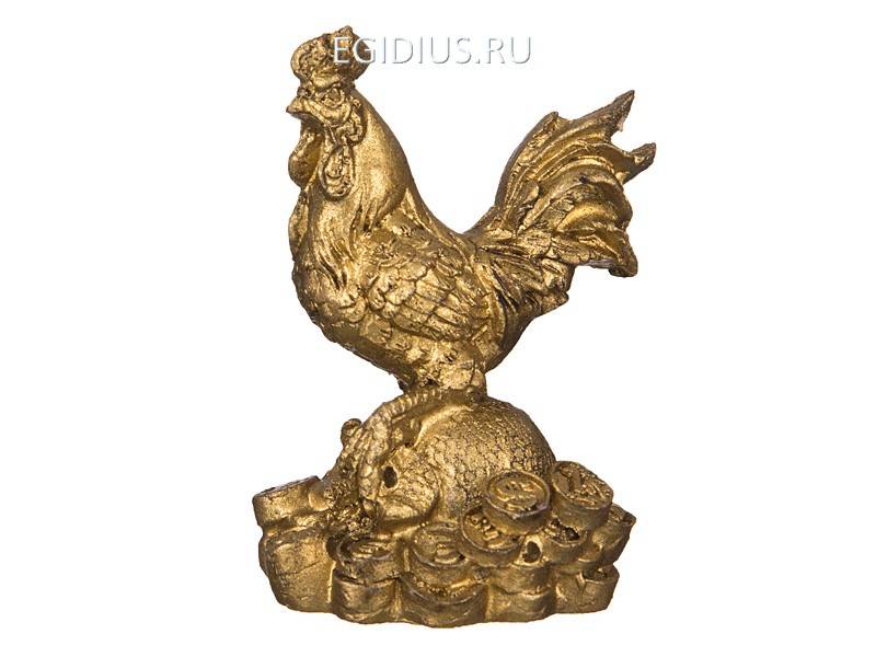 Фигурка "денежный петушок" 3,6*3*5 см. 330-665 фото 1 — Egidius.ru