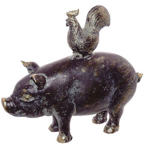 Фигурка декоратиная "Свинка", L25 W8 H22см 82-0797 фото 1 — Egidius.ru