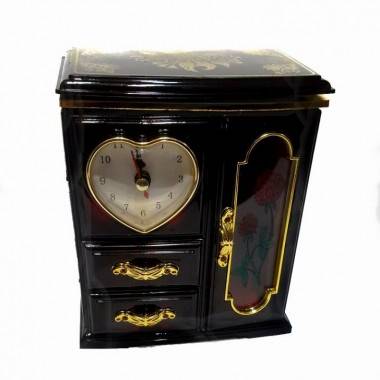 Шкатулка с балериной музыкальная с часами, 12*14*7см 3-4-119 — Egidius.ru