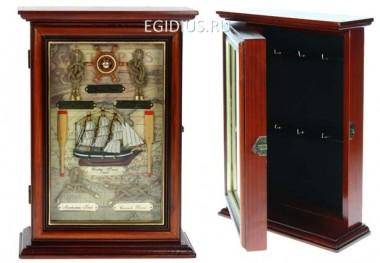 Коллаж-ключница Парусник 23*9*33см 104-075 — Egidius.ru