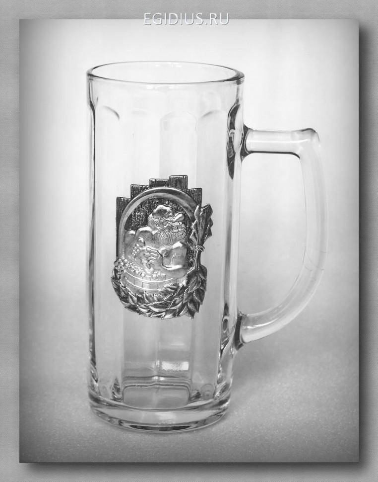 Пивная кружка 1254 "С лёгким паром" 500мл.  72-0022 фото 1 — Egidius.ru