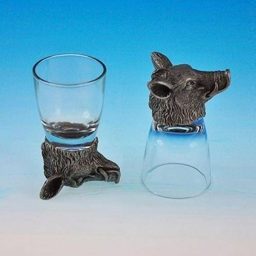 Набор из 2-х стопок с кабаном 3-1-311 фото 1 — Egidius.ru