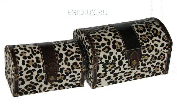Набор сундучков из 2-х шт. 28*18*16см  110-524 фото 1 — Egidius.ru