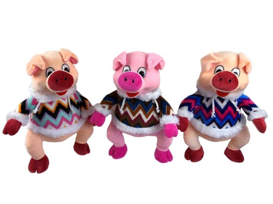 Упаковка для подарков Свинка (в ассортименте) S2 30/38 см,   800 гр  281-155 фото 1 — Egidius.ru