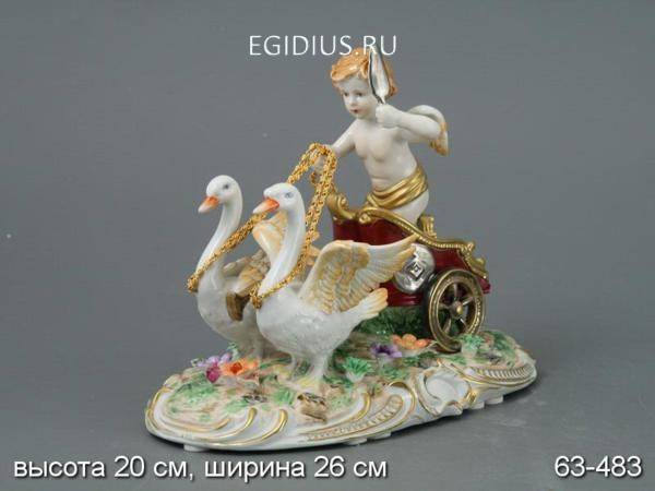 Статуэтка "ангел с утками" длина=26 см 320-202 фото 1 — Egidius.ru