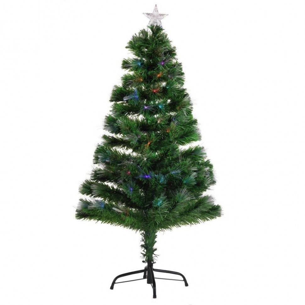 Ёлка искусственная с подсветкой (работает от сети, 2,6w, 12V, длина провода 1,8м, 129 лампочек), 120 80-0072 фото 1 — Egidius.ru