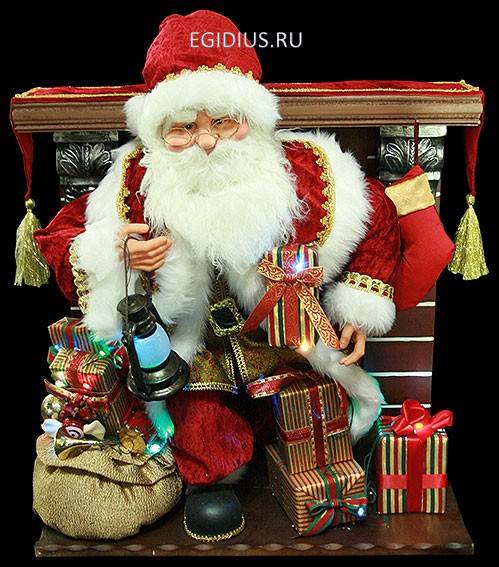 Новогодняя музыкальная двиг. композиция Время подарков 71*76см  150-802 фото 1 &mdash; Egidius.ru