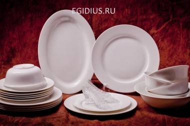Столовый сервиз &quot;Амалия&quot; светлый на 6/20пр Костяной фарфор 620-205 — Egidius.ru