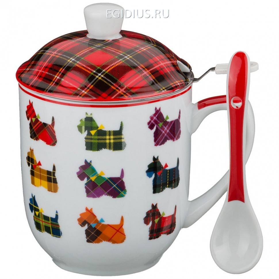 Заварочная кружка "скотти" 300 мл.  символ года 2018 332-299 фото 1 &mdash; Egidius.ru