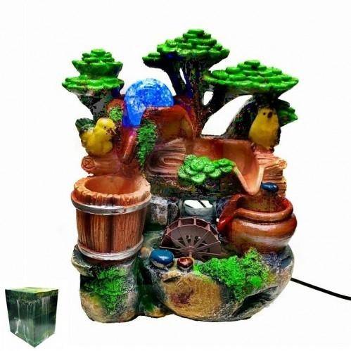 Настольный фонтан Две птички 21*13*26см с подсветкой 3-1-002 фото 1 &mdash; Egidius.ru