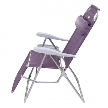 Кресло шезлонг с подножкой и полкой 15-0000 — Egidius.ru