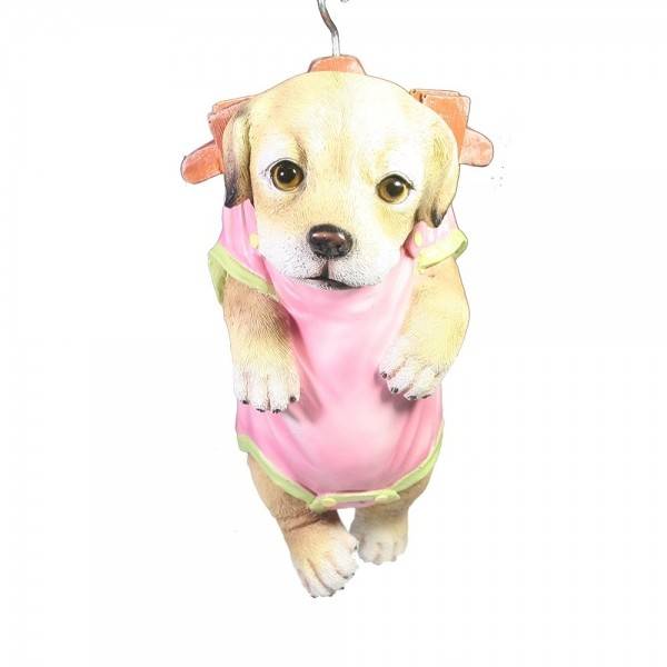 Фигура для дачи "Щенок лабрадора на вешалке" L13W15H29 81-6835 фото 1 &mdash; Egidius.ru