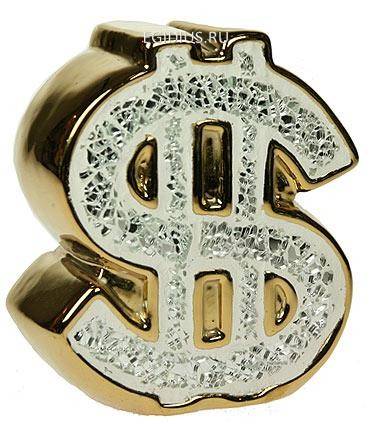 Копилка "Доллар", фарфор 14*7*16см  113-047 фото 1 — Egidius.ru