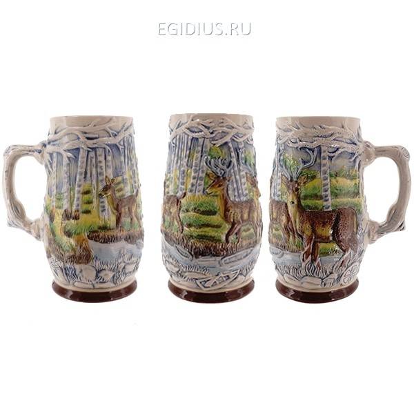 Кружка "Олень", 950мл (без инд.упаковки) 80-0591 фото 1 &mdash; Egidius.ru