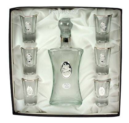 Подарочный набор для ликёра и водки Георгий Победоносец 29*29см 105-727 фото 1 &mdash; Egidius.ru