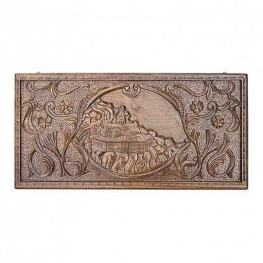 Настольная игра: Нарды резные &quot;Монастырь в горах&quot;, Mkhitaryan 4-2-019 — Egidius.ru