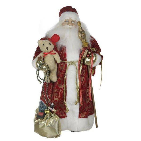 Фигура Деда Мороза и Снегурочки под елку станет элегантным дополнением праздничного интерьера, придающим ему неповторимое очарование и оттенок сказочности.