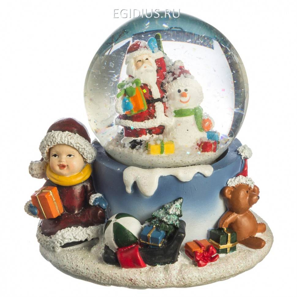 Фигурка "новогодний шар" 9*8*9.5 см. 323-001 фото 1 — Egidius.ru