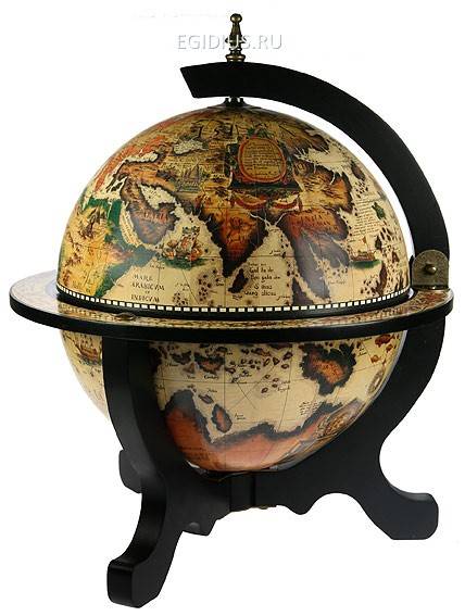 Глобус-бар настольный  100-000 фото 1 — Egidius.ru