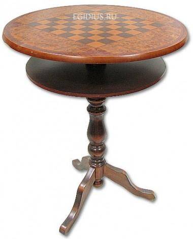 Шахматный столик круглый 700-053 — Egidius.ru