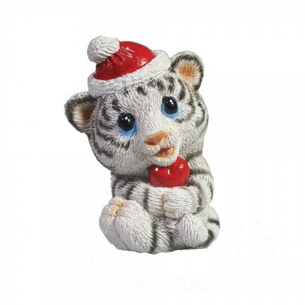 Фигура декоративная "Застенчивый тигрёнок с сердечком" (белый)L4W3H4см 81-3030 фото 1 — Egidius.ru