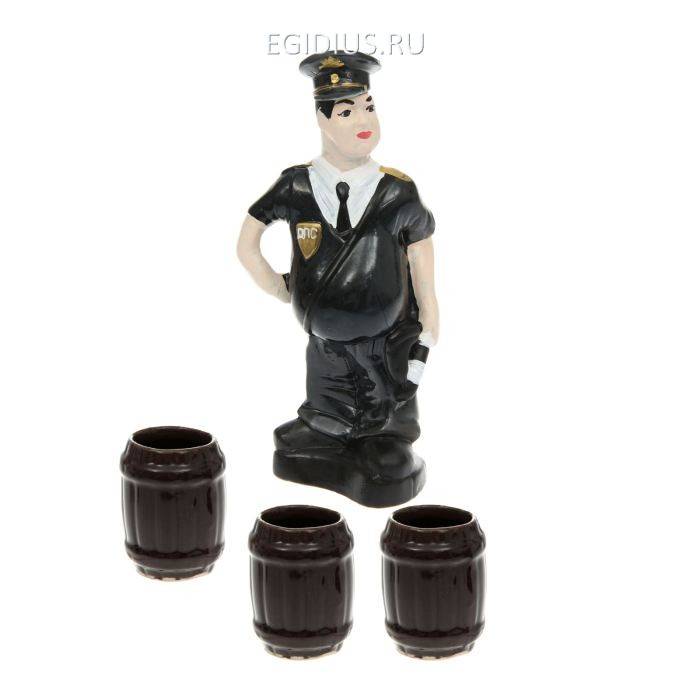 Набор водочно-коньячный "ДПС" 0,75л 4 предмета цветной  806-031 фото 1 — Egidius.ru