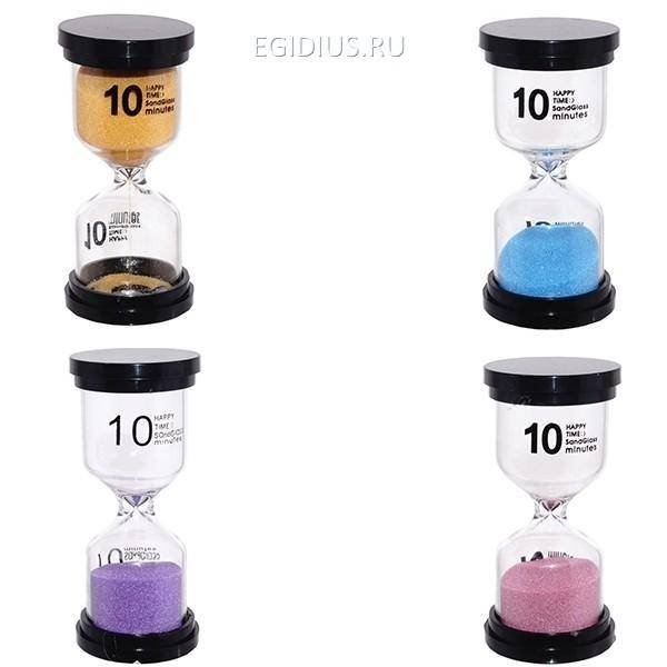 Песочные часы 10 минут L4.3 H9.5 см, 4в. 81-2014 фото 1 — Egidius.ru