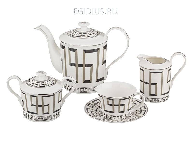 Чайный сервиз на 6 персон 15 пр."афина" 1200/200/400/500 мл. 303-063 фото 1 &mdash; Egidius.ru