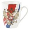 Кружка фарфоровая (с элементами золота) "Герб России" v=360мл. (подарочная упаковка) 406-268 фото 1 &mdash; Egidius.ru