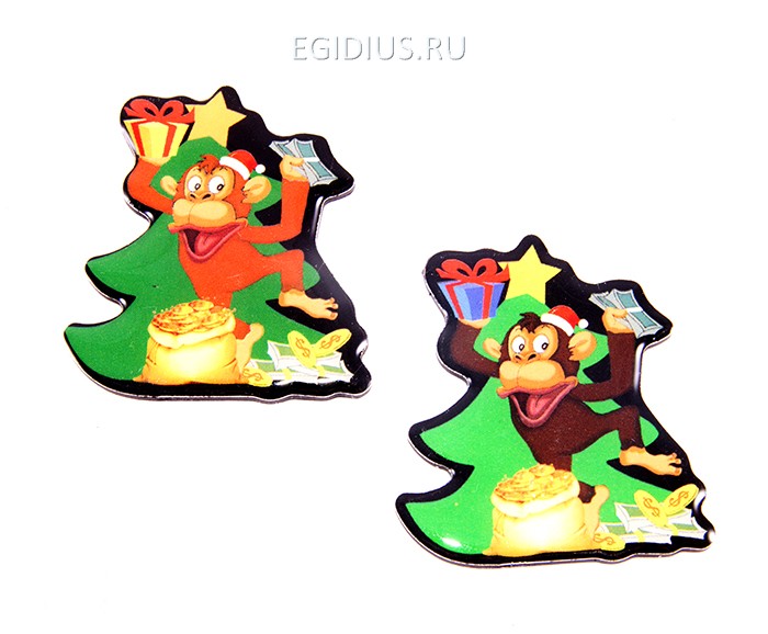 Магнит "Обезьянка" 5*5см  190-008 фото 1 — Egidius.ru