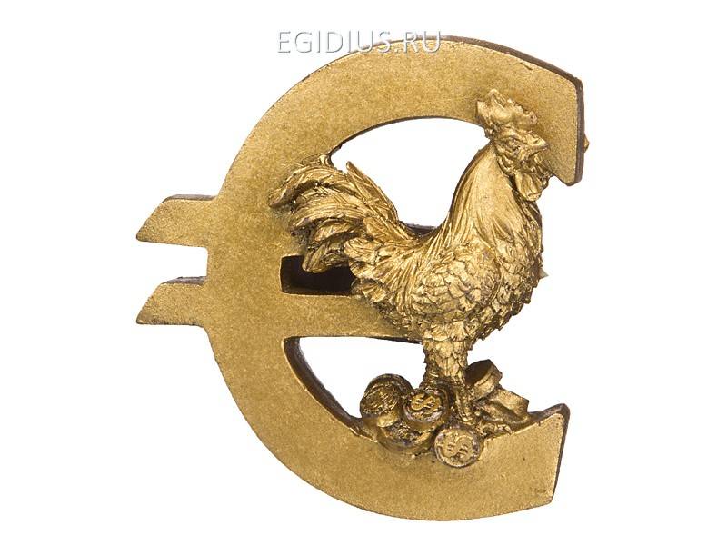 Магнит "евро- петушок " 6,5*4,3*1,5 см. 330-669 фото 1 — Egidius.ru