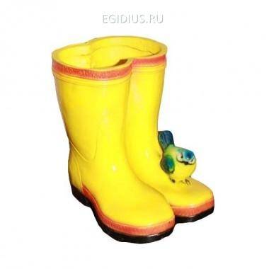 Декоративное кашпо &quot;Сапоги с птичкой&quot;, L17 W13 H18 см 81-6018 — Egidius.ru