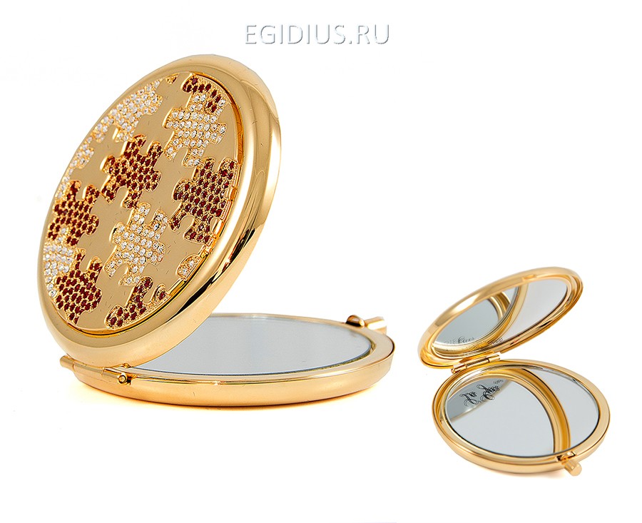 Зеркальце со стразами LA GEER  105-393 фото 1 — Egidius.ru