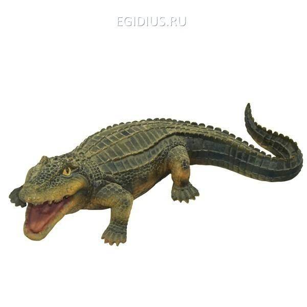Садовая фигура из полистоунаКрокодил №1, L45 W23H14см 81-6474 фото 1 &mdash; Egidius.ru