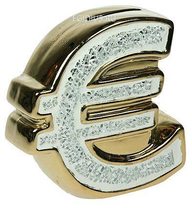 Копилка "Евро", фарфор 12*7*15см 113-048 фото 1 — Egidius.ru