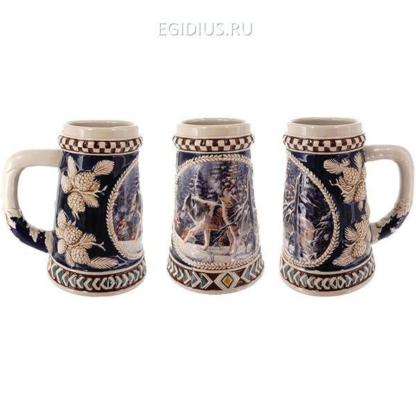 Кружка "Волки", 1000мл (без инд.упаковки) 80-0592 фото 1 &mdash; Egidius.ru