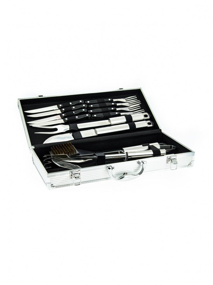 Набор для гриля и барбекю в кейсе 44*20*9см  116-024 фото 1 — Egidius.ru
