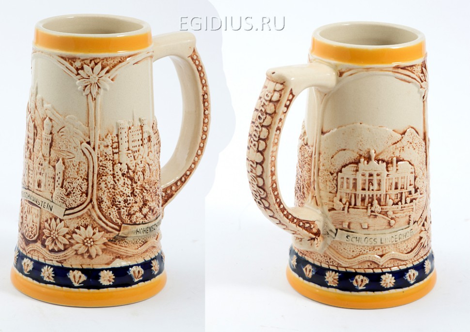 Пивная кружка коллекционная Горные замки 18см, 750мл  111-217 фото 1 — Egidius.ru