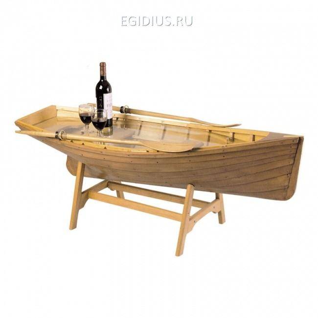 Столик журнальный "Шлюпка", 134х60х45см 700-566 фото 1 &mdash; Egidius.ru