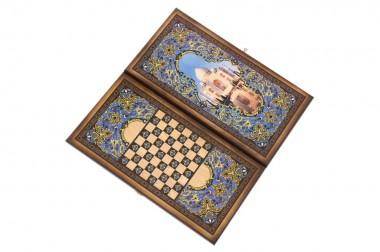 Настольная игра: Нарды + шашки &quot;Сирия Тадж Махал&quot; малые 4-2-313 — Egidius.ru