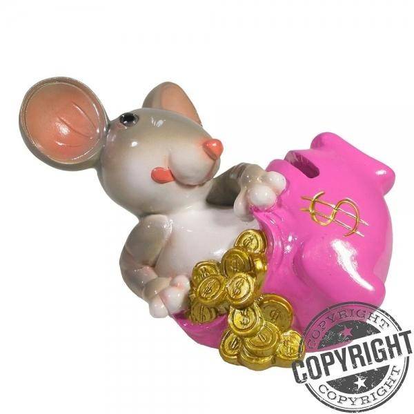 Копилка Мышка Люся L13 W10 H9,5 см 82-1027 фото 1 &mdash; Egidius.ru