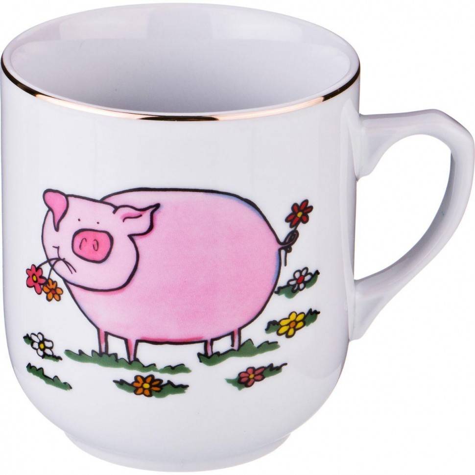 Кружка 350 мл. высота=9,5 см. 332-829 фото 1 — Egidius.ru